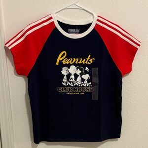 Peanuts Kids' Navy and Red Clubhouse T-Shirt